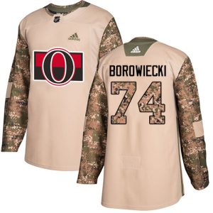 Herren Ottawa Senators Eishockey Trikot Mark Borowiecki #74 Authentic Camo Veterans Day Practice